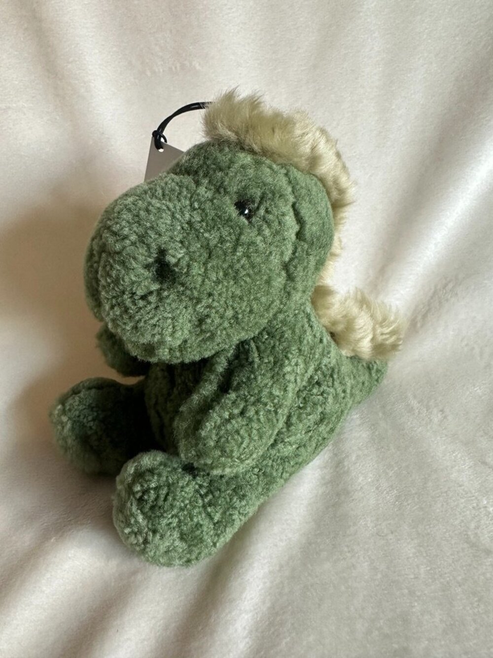 NWT! Coach CCR22 Rexy Dino Plushie Bag Charm in Shearling & Suede Brass/Multi